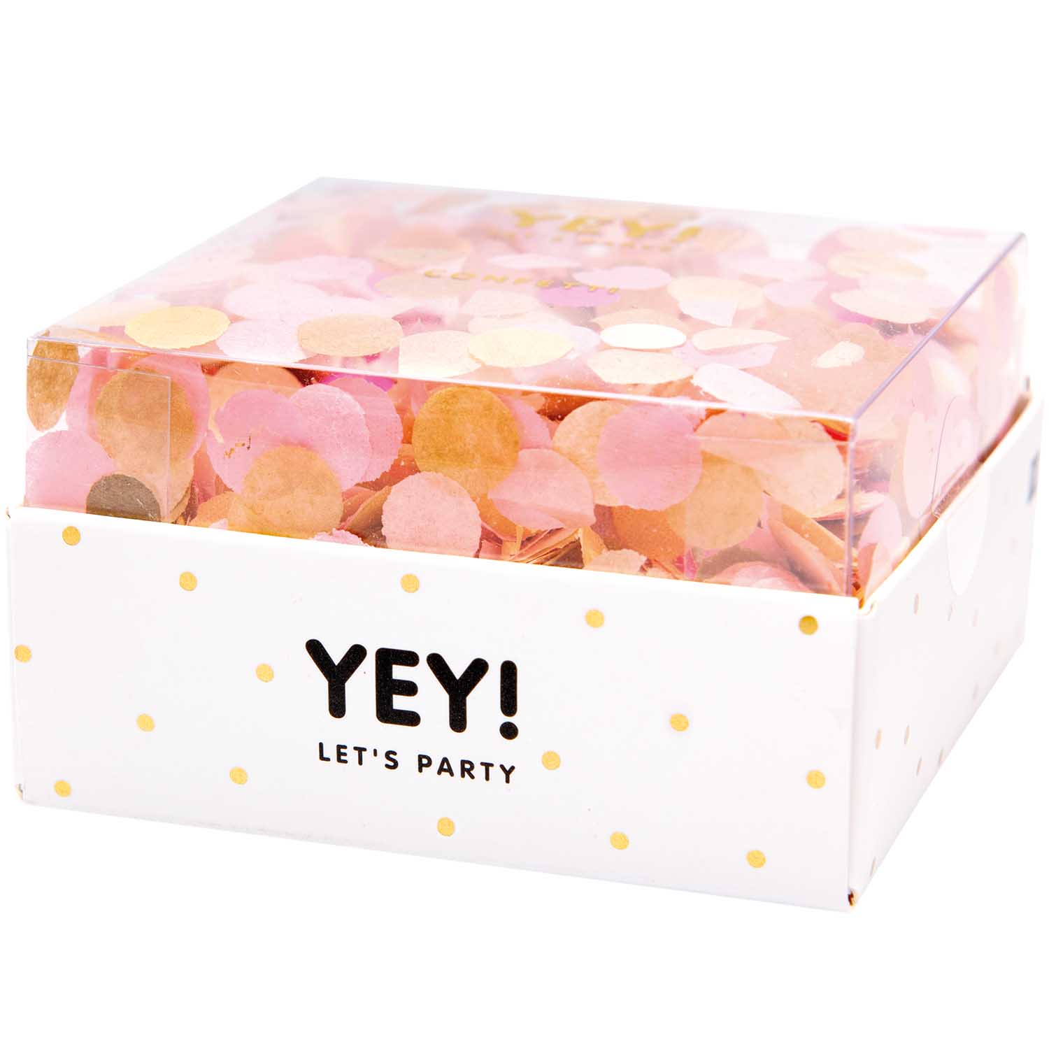 99001-68-82_2 Konfetti Nature Matters rosa 20g YEY! LET'S PARTY