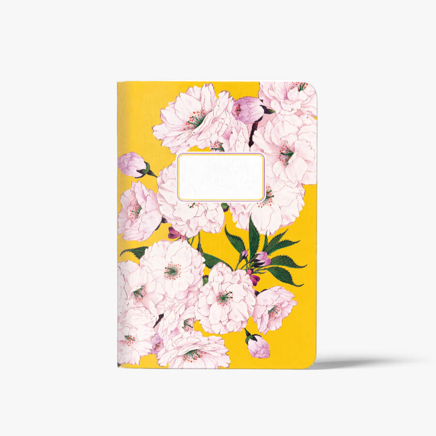 Heft Kirschblüten gelb DIN A5