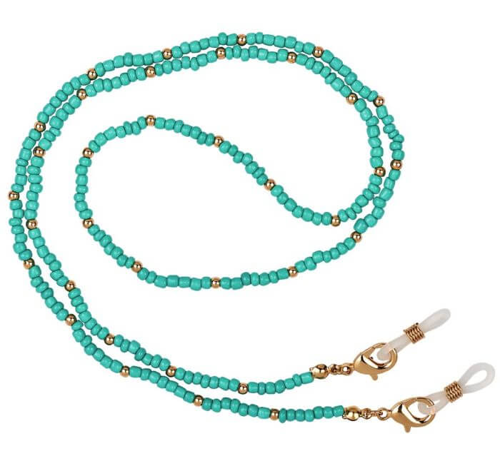 083439_TUERKIS_700x700-1 moses. libri_x Brillenkette versch. Farben (einzeln)