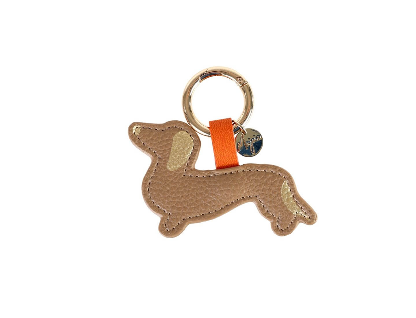 Majoie Schlüsselanhänger Dackel Taupe