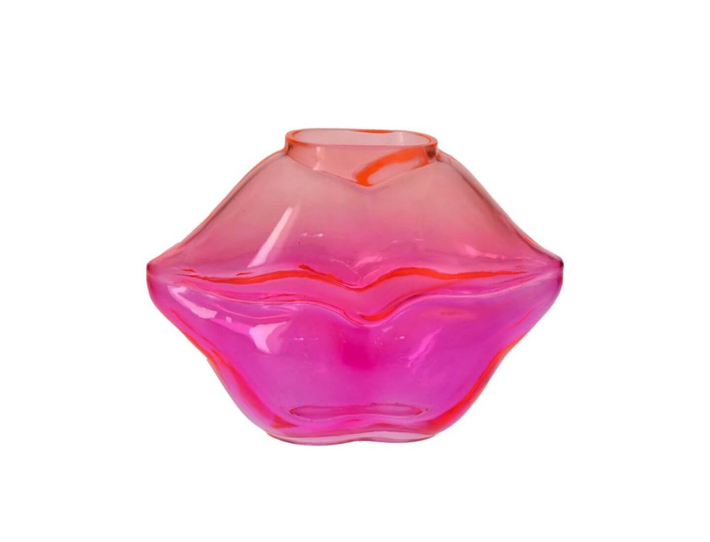 L´AMOUR Vase, S, Lippe - orange, pink