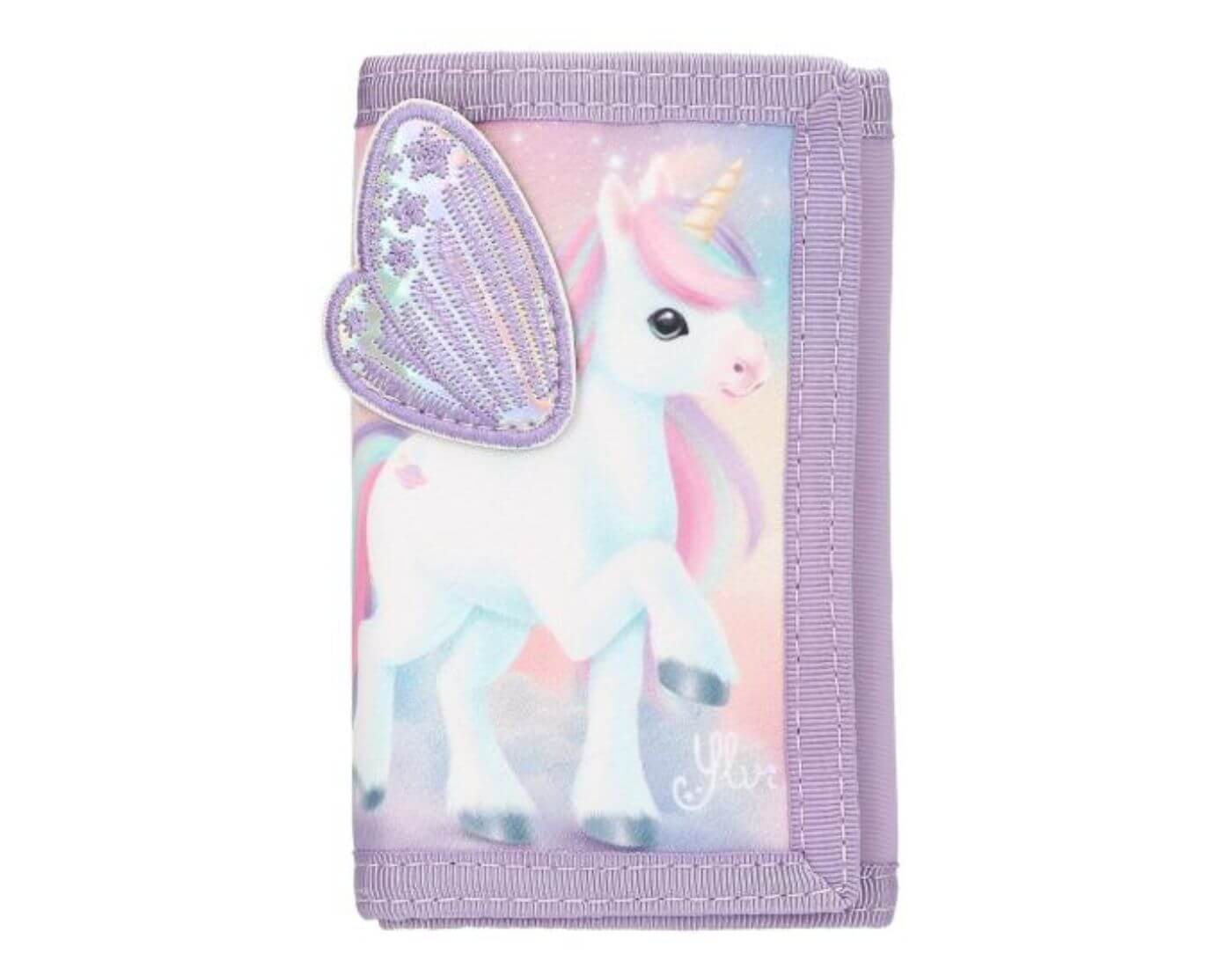 Ylvi Portemonnaie mit appliziertem Flügel Ylvi Portemonnaie mit appliziertem Flügel