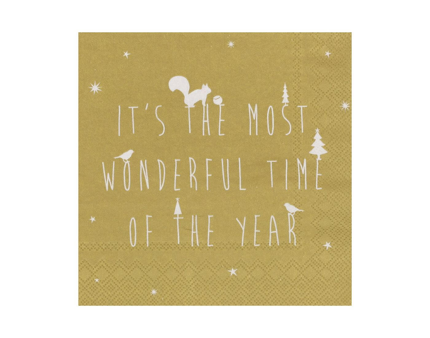 Lunchservietten - It's the most wonderful time of the year