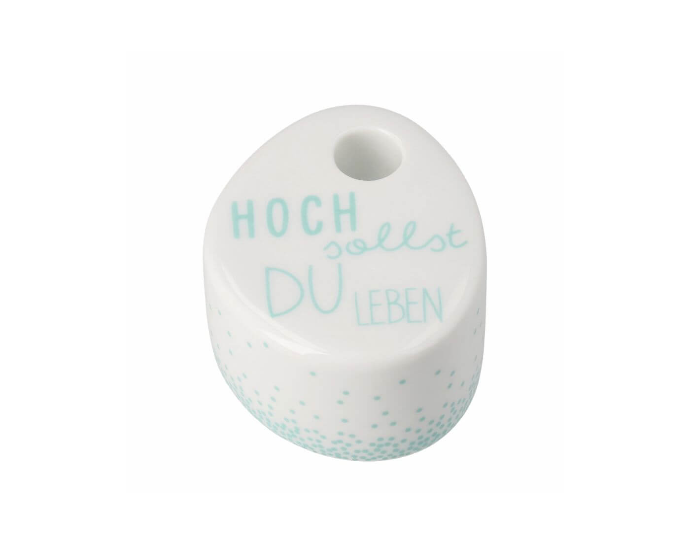 Wunschkerze Kerzenhalter Hoch sollst du Leben