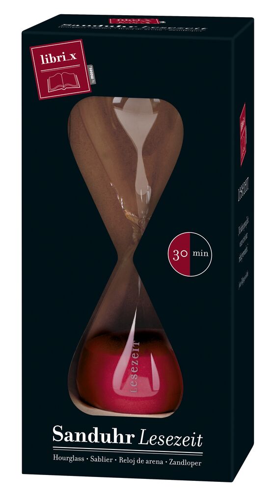 libri_x Sanduhr Lesezeit