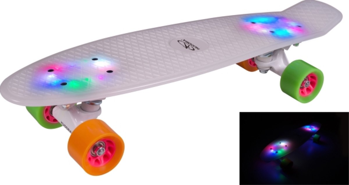 Skateboard Retro Rainglow 22