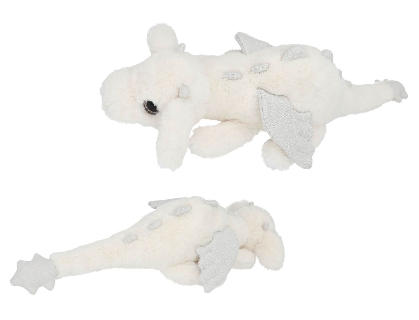 SNUKIS Plüsch Drache weiß