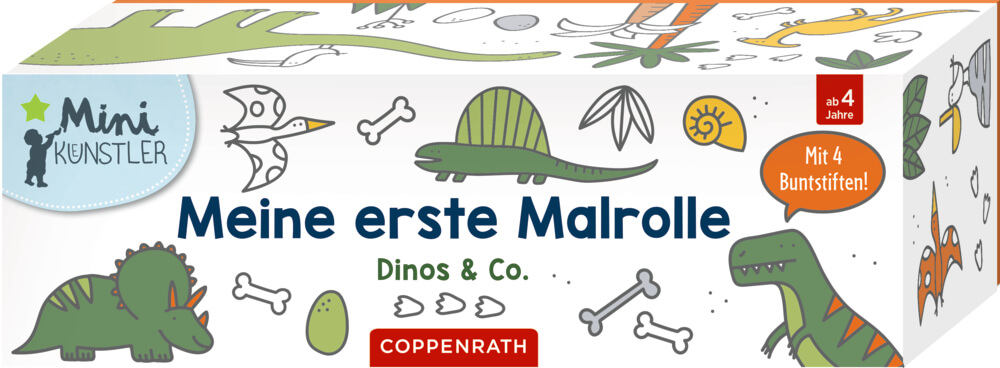 Meine 1. Malrolle: Dinos & Co. (Mini-Künstler)