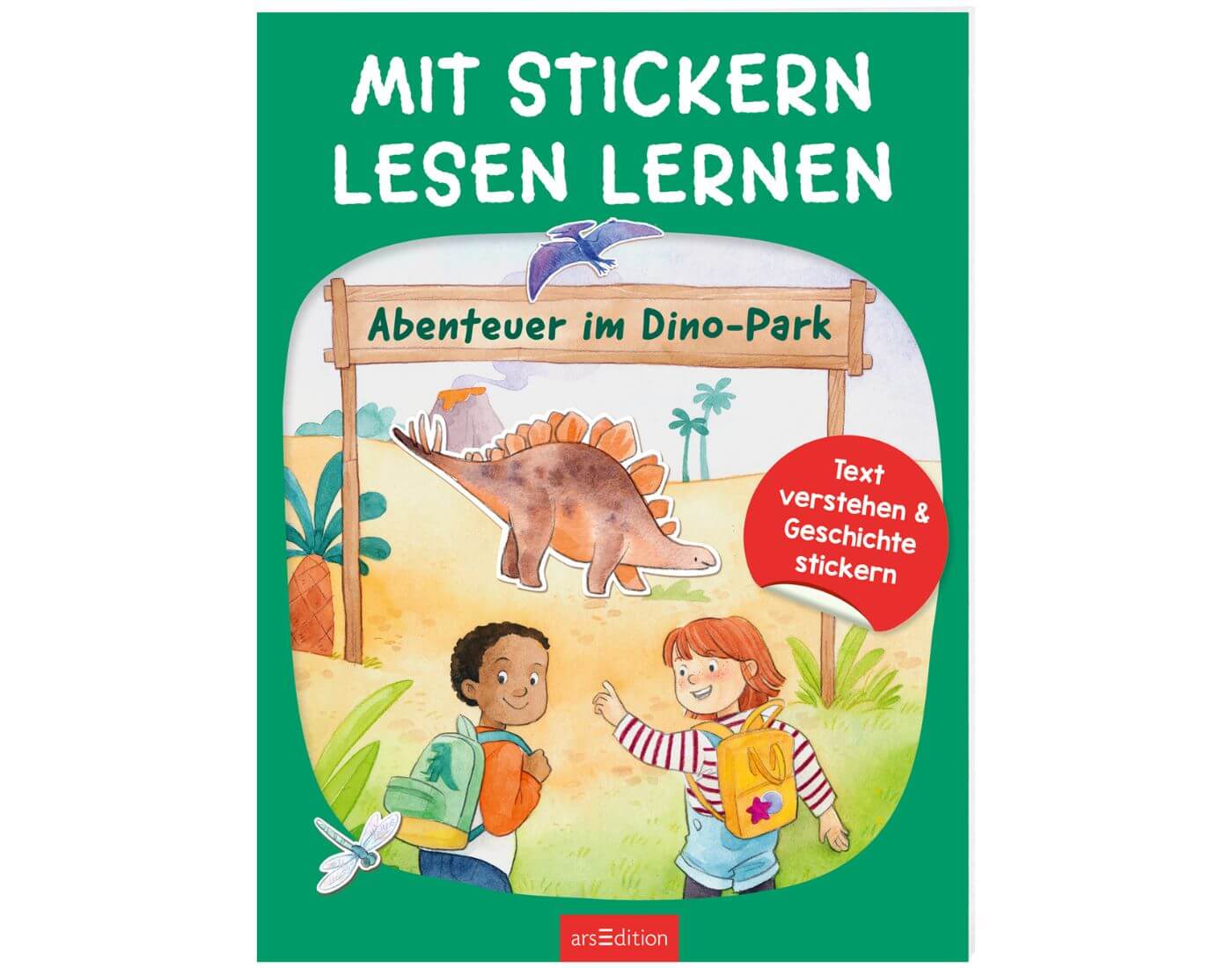 Mit Stickern Lesen lernen – Abenteuer im Dino-Park Mit Stickern Lesen lernen – Abenteuer im Dino-Park