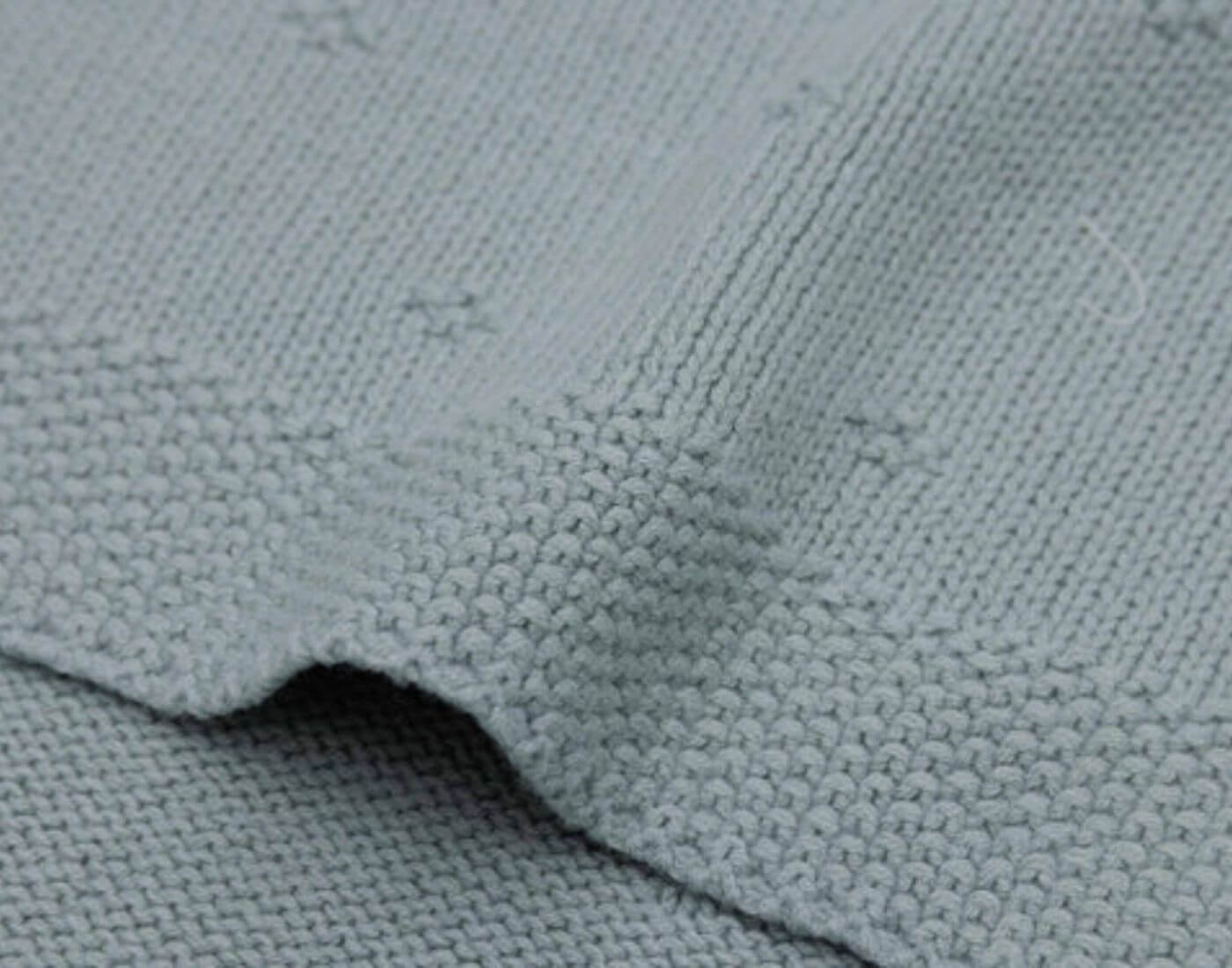Decke Wiege 75x100cm Cosy Knit - Sea Green