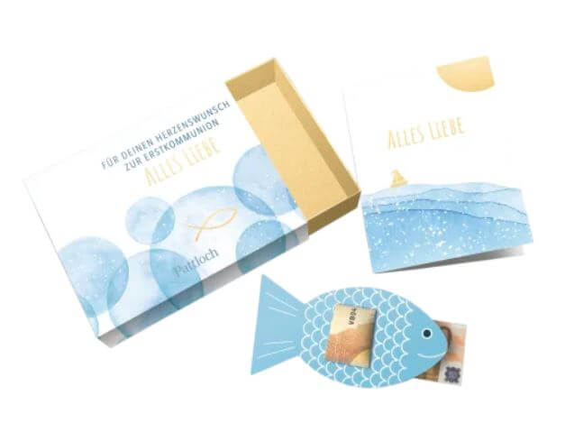 Für deinen Herzenswunsch. Zur Erstkommunion alles Liebe