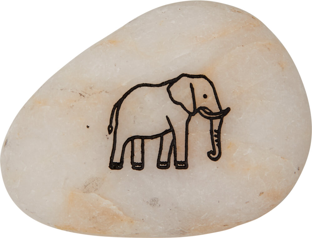 Handschmeichler Krafttiere - Elefant & Libelle, sort.