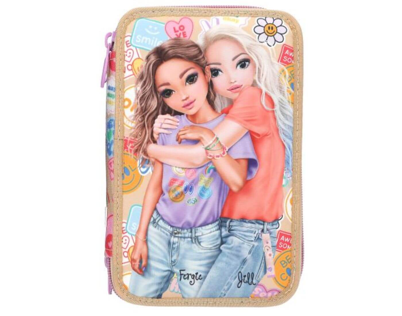 TOPModel 3 Fach Federtasche GIRL POWER