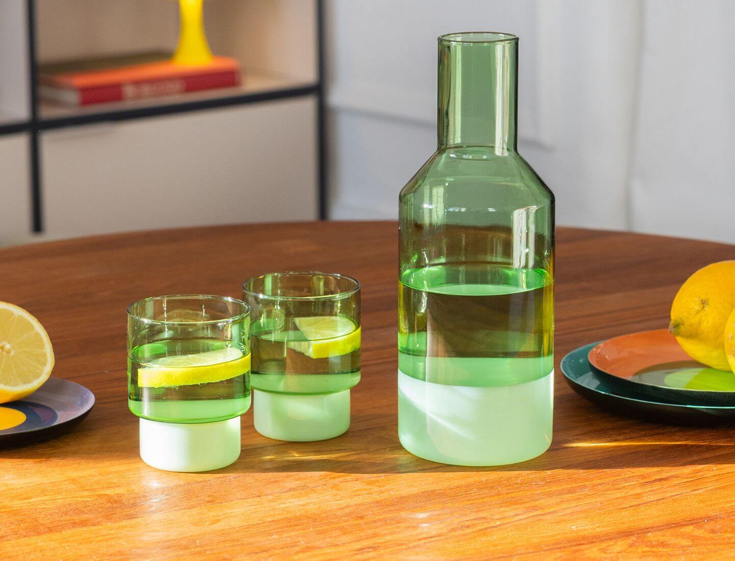 Glaskaraffe Jill green