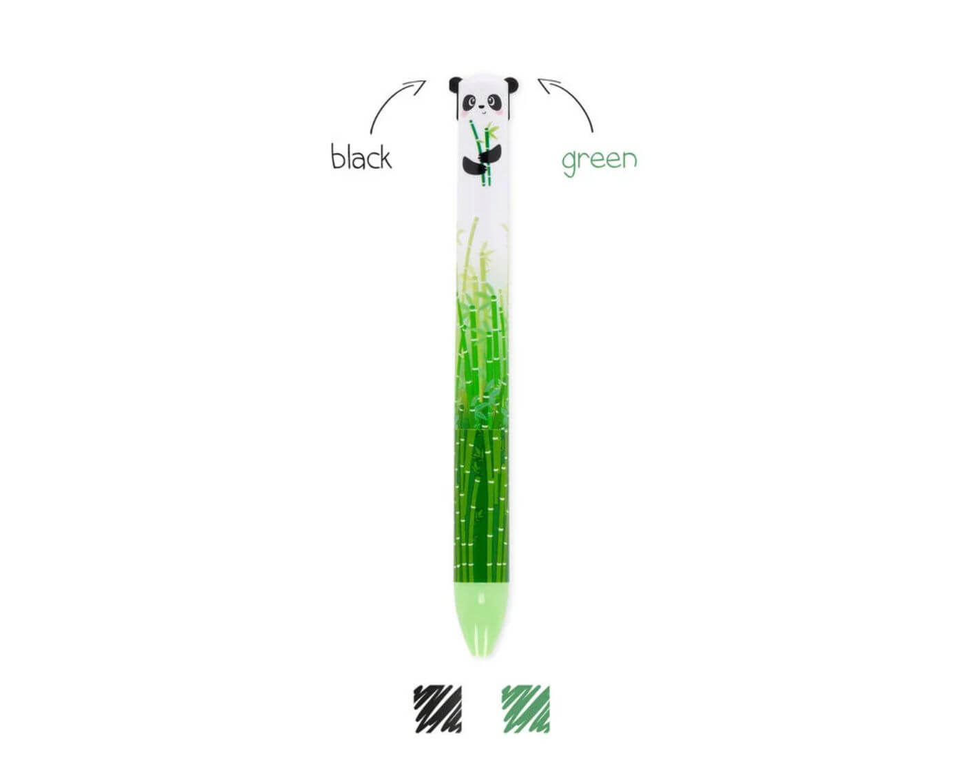 Zweifarbiger Kugelschreiber - Click&Clack - Panda