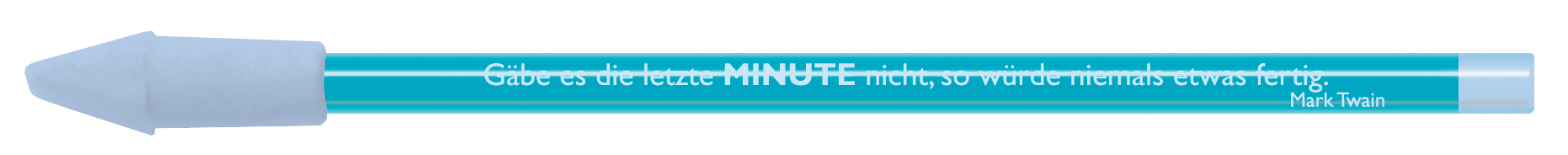 Bleistift Serie-blau Minute