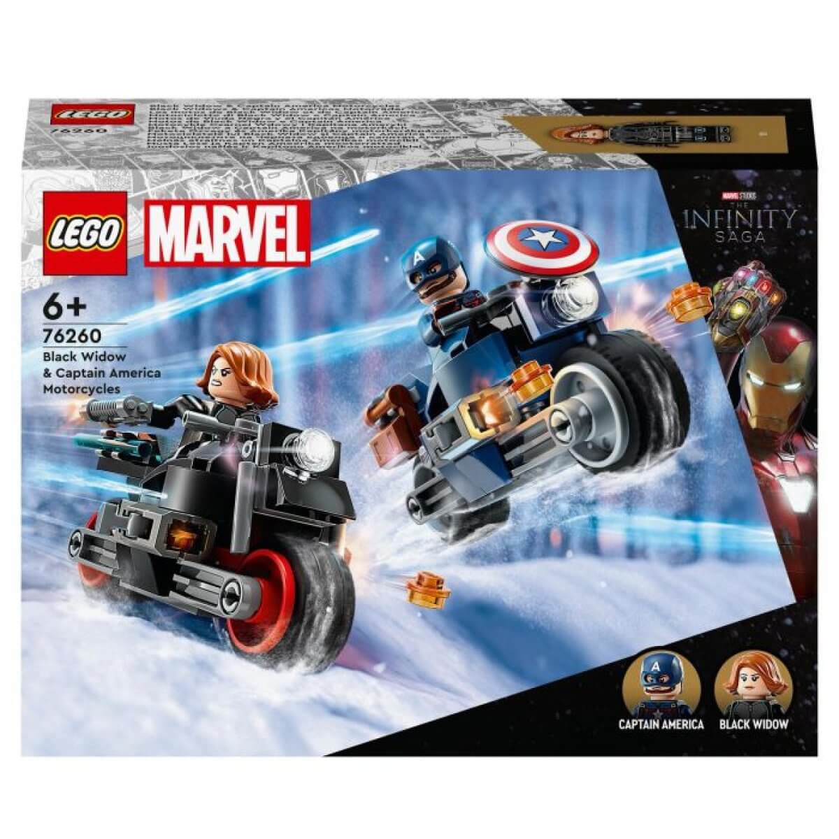LEGO® Marvel Super Heroes 76260 Black Widows & Captain Americas Motorräder