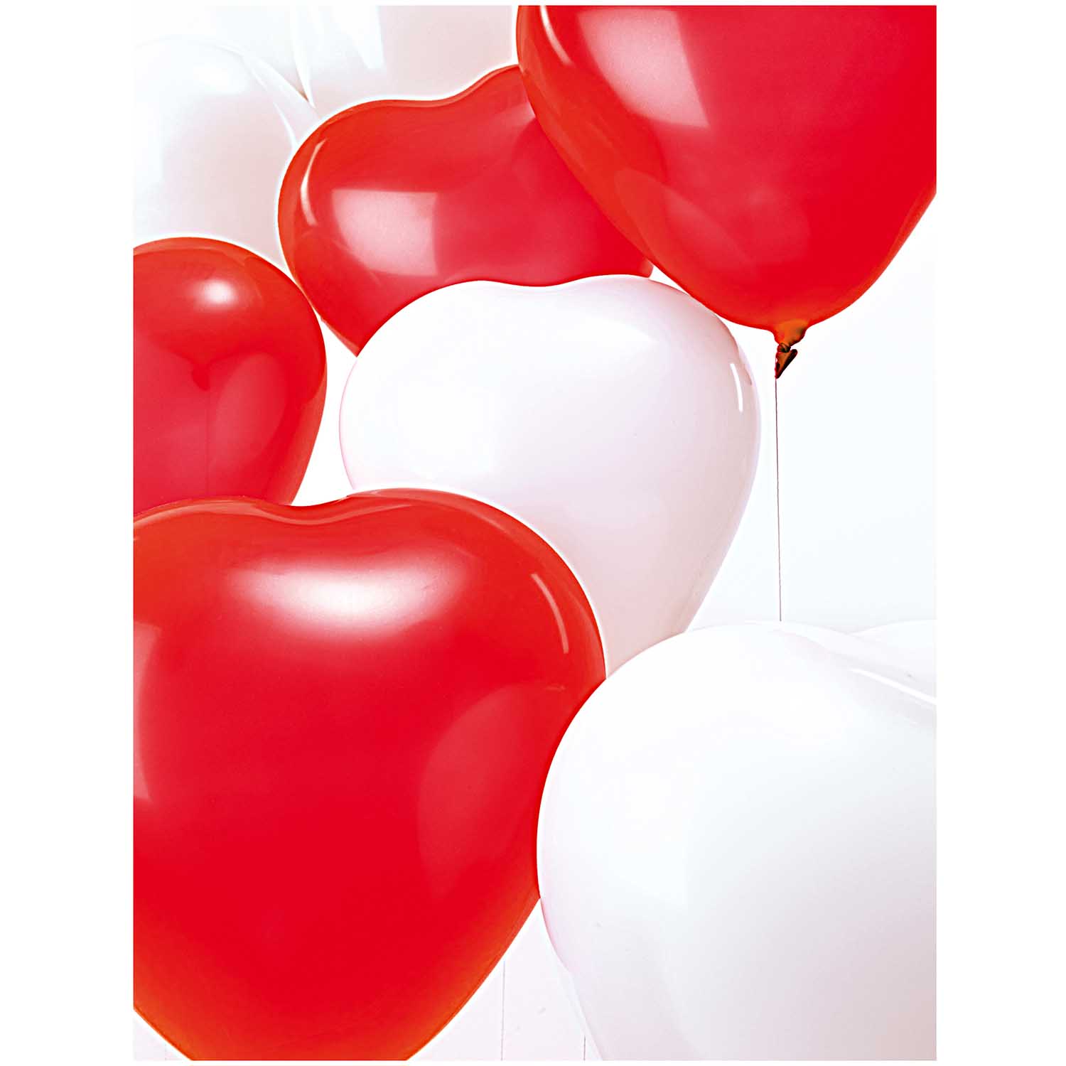 Luftballon Herz rot (12 Stück)