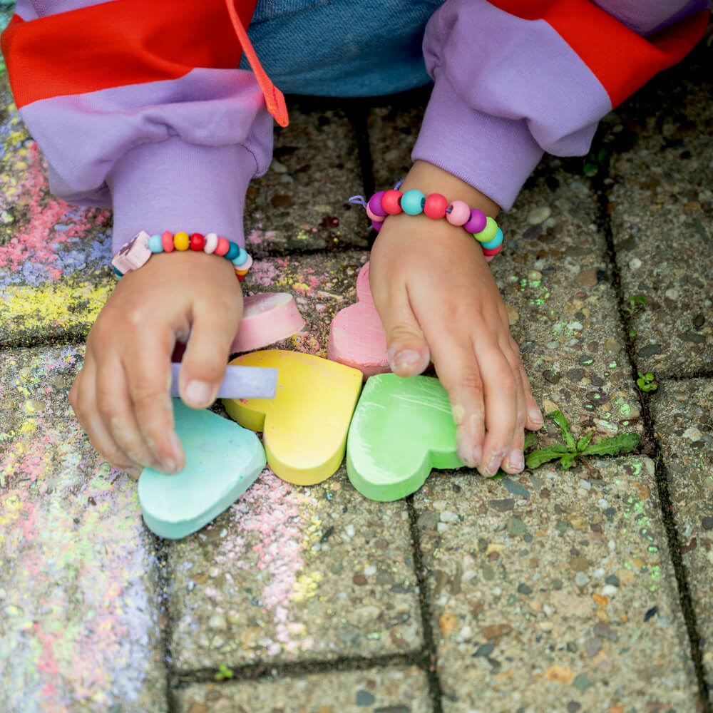 Straßenmalkreide Herzen - Mein kleiner Ponyhof