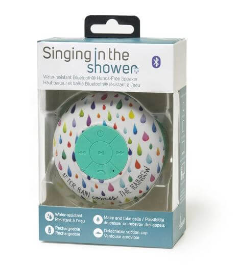 1-4 Singing in the Shower - Wasserfester Bluetooth®-Freisprechlautsprecher Regenbogen