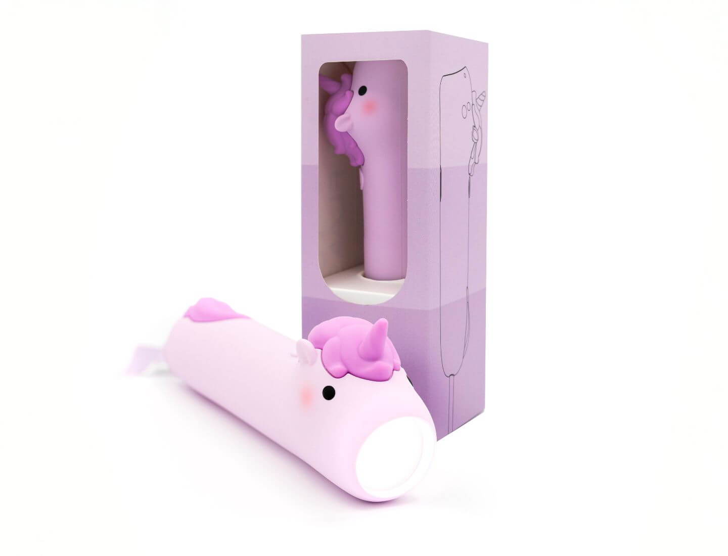 Silikon-Taschenlampe - Einhorn