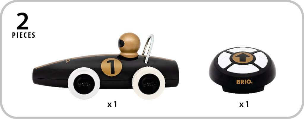 RC Rennwagen Schwarz/Gold (Remote Control / ferngesteuert)