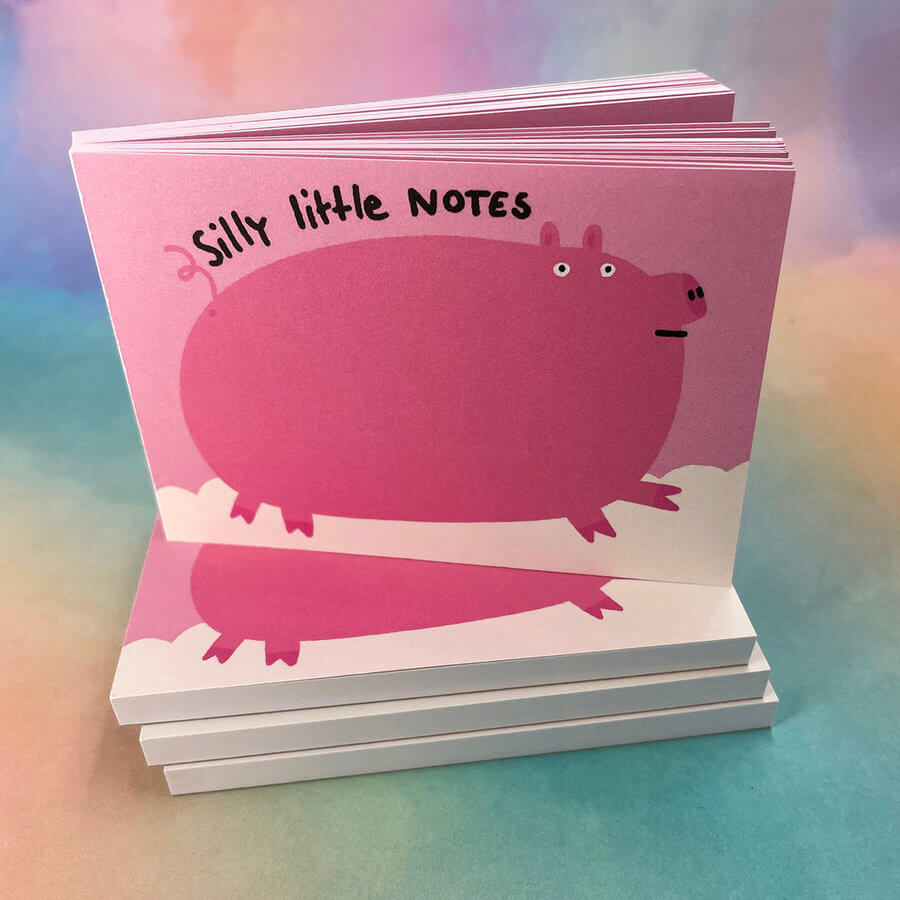 Notizblock - Silly little NOTES - Kleines Schweinchen