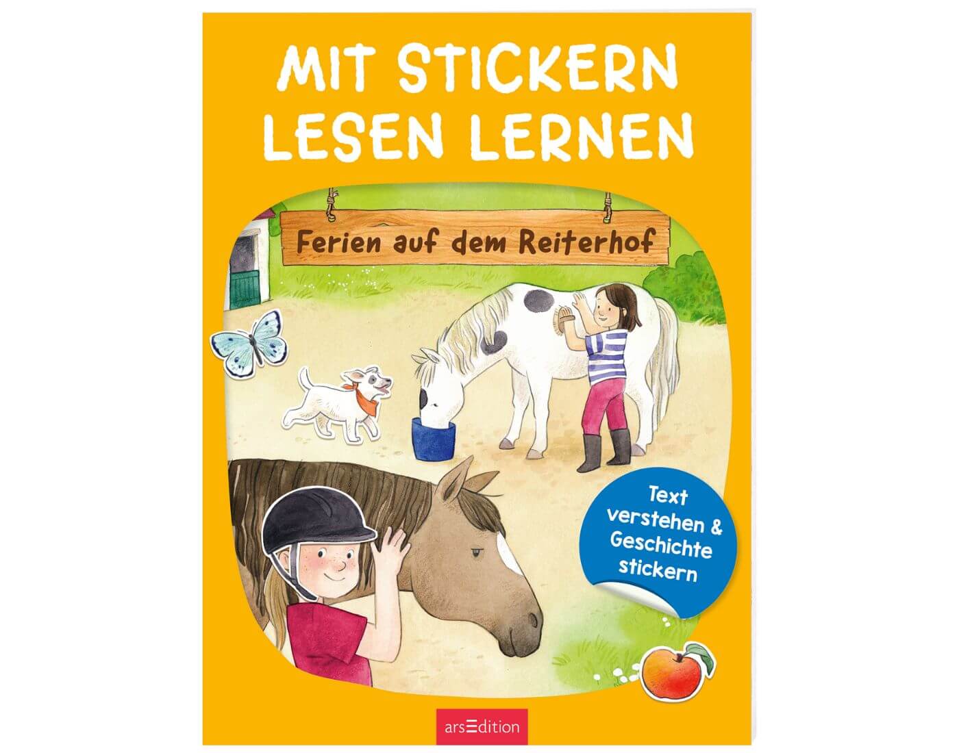 Mit Stickern Lesen lernen – Ferien auf dem Reiterhof Mit Stickern Lesen lernen – Ferien auf dem Reiterhof