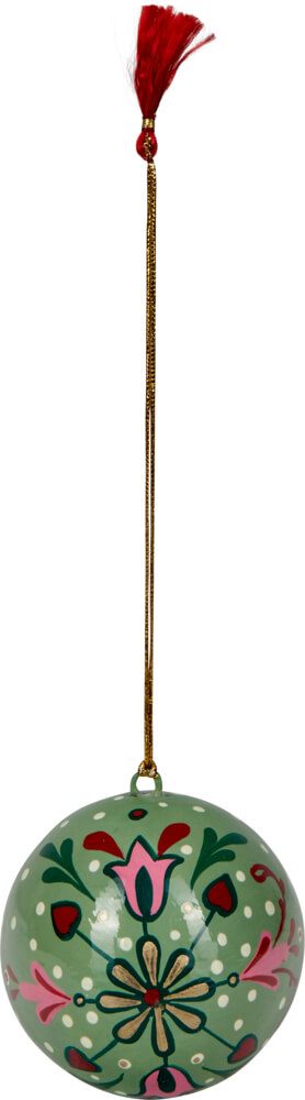 Kugel aus Pappmaché - Dekorative Weihnachten (einzeln)