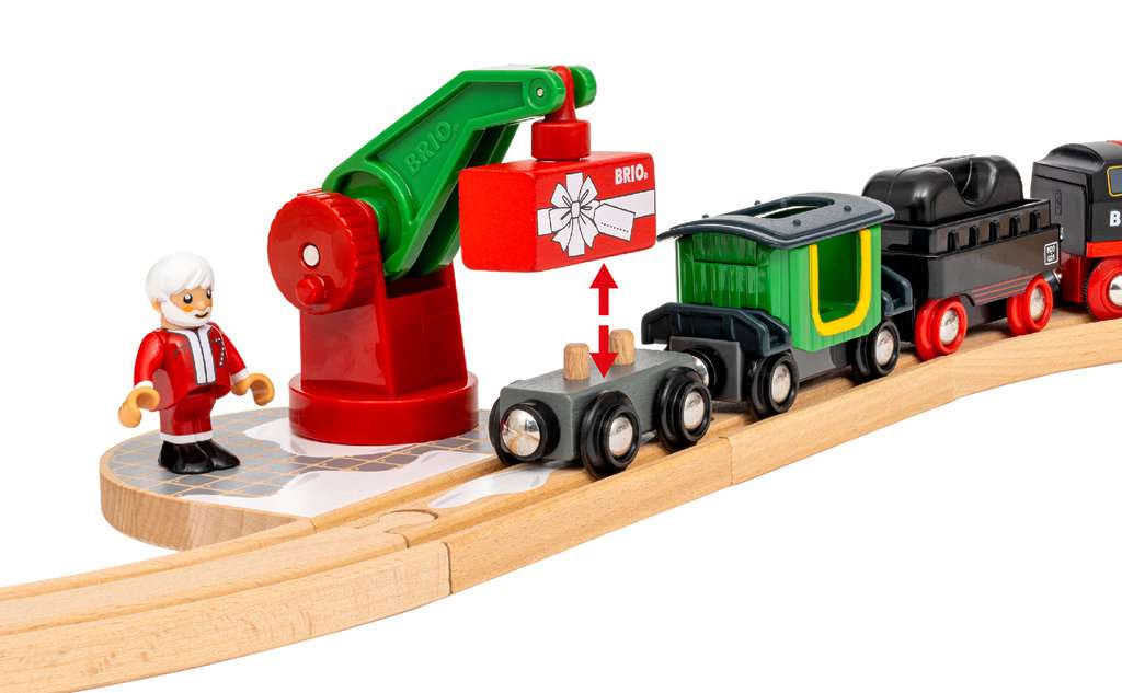 63601400_5 BRIO Batterie-Dampflok Weihnachts-Set