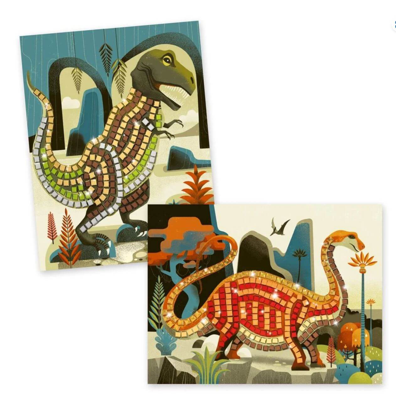 Mosaik: Metallische Dinosaurier