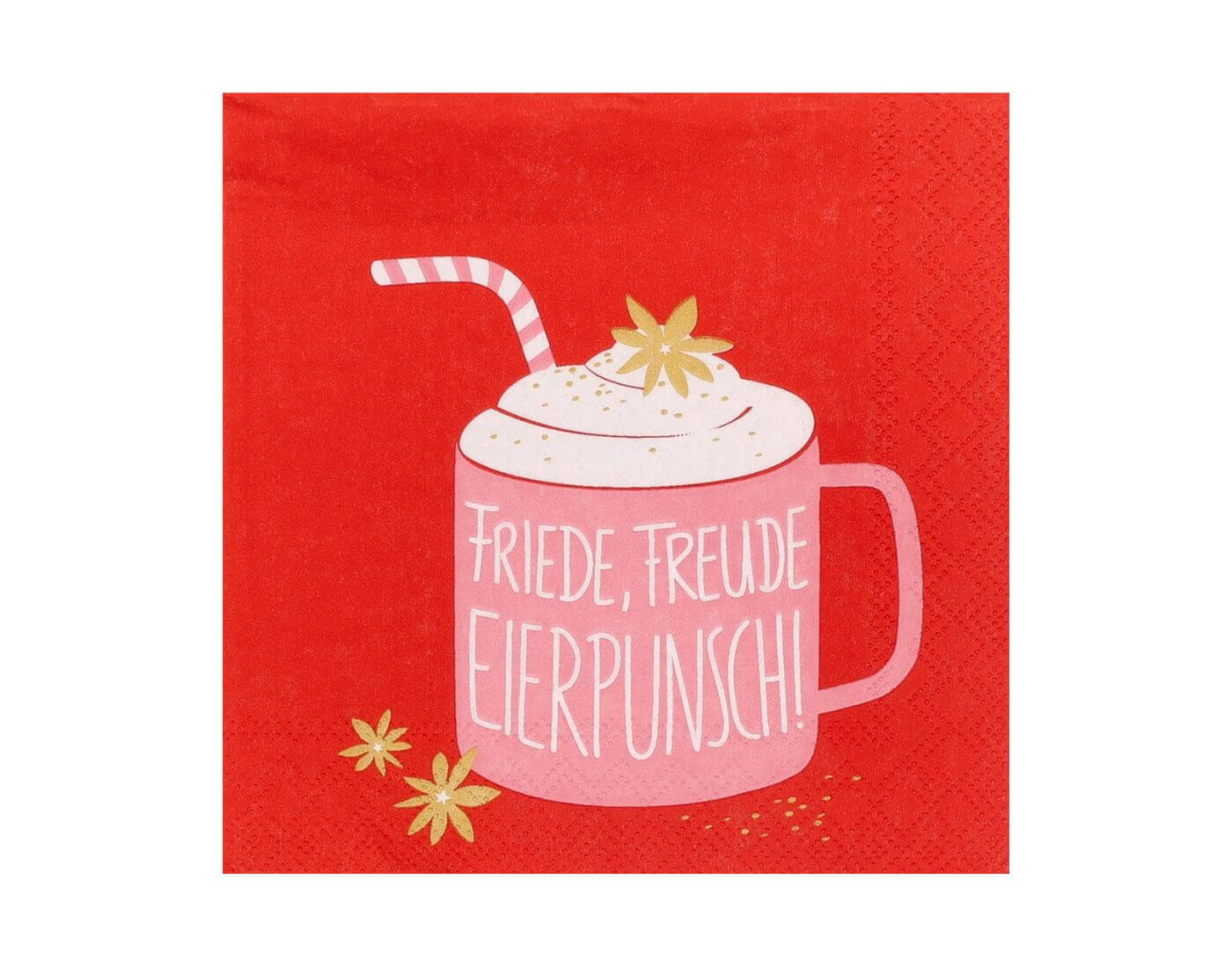 Cocktailservietten - Friede, Freude, Eierpunsch