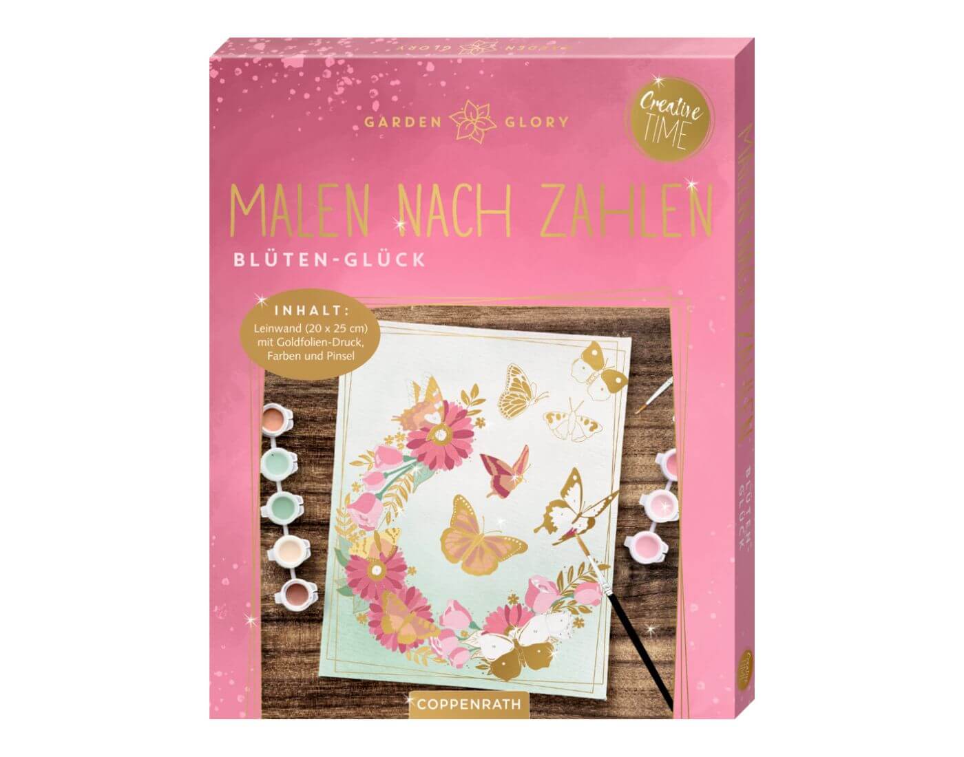 Malen nach Zahlen auf Leinwand: Blüten-Glück - Creative Time