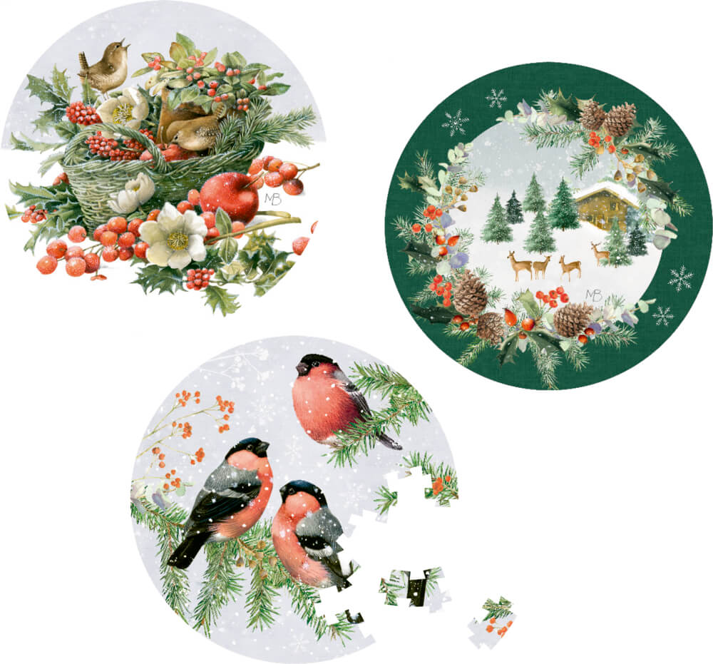 Mini-Puzzle Zauberhafter Winterwald - Bastin (einzeln) Mini-Puzzle Zauberhafter Winterwald - Bastin (einzeln)