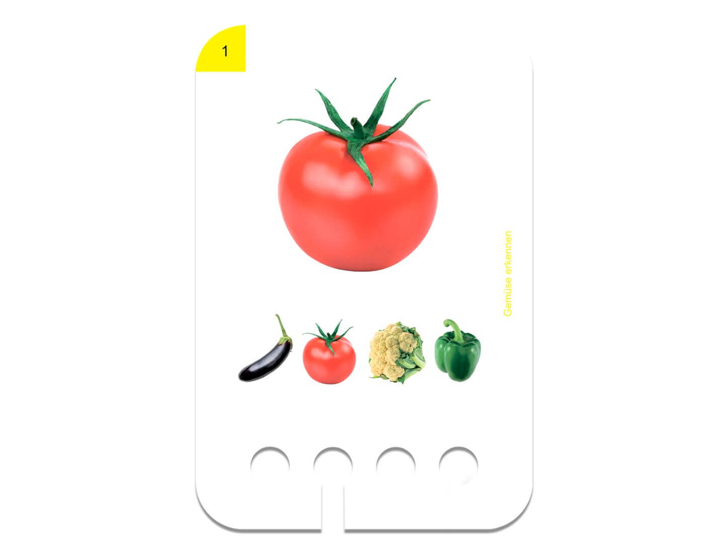 Erste Übungen - Gemüse erkennen 2+