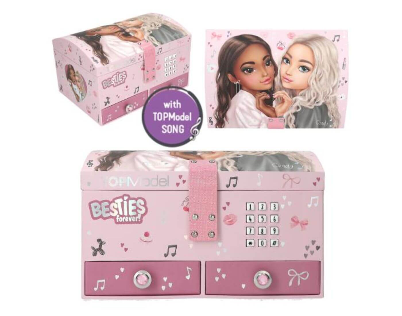 TOPModel gr. Schmuckkästchen mit Code und Sound MY BFF TOPModel gr. Schmuckkästchen mit Code und Sound MY BFF