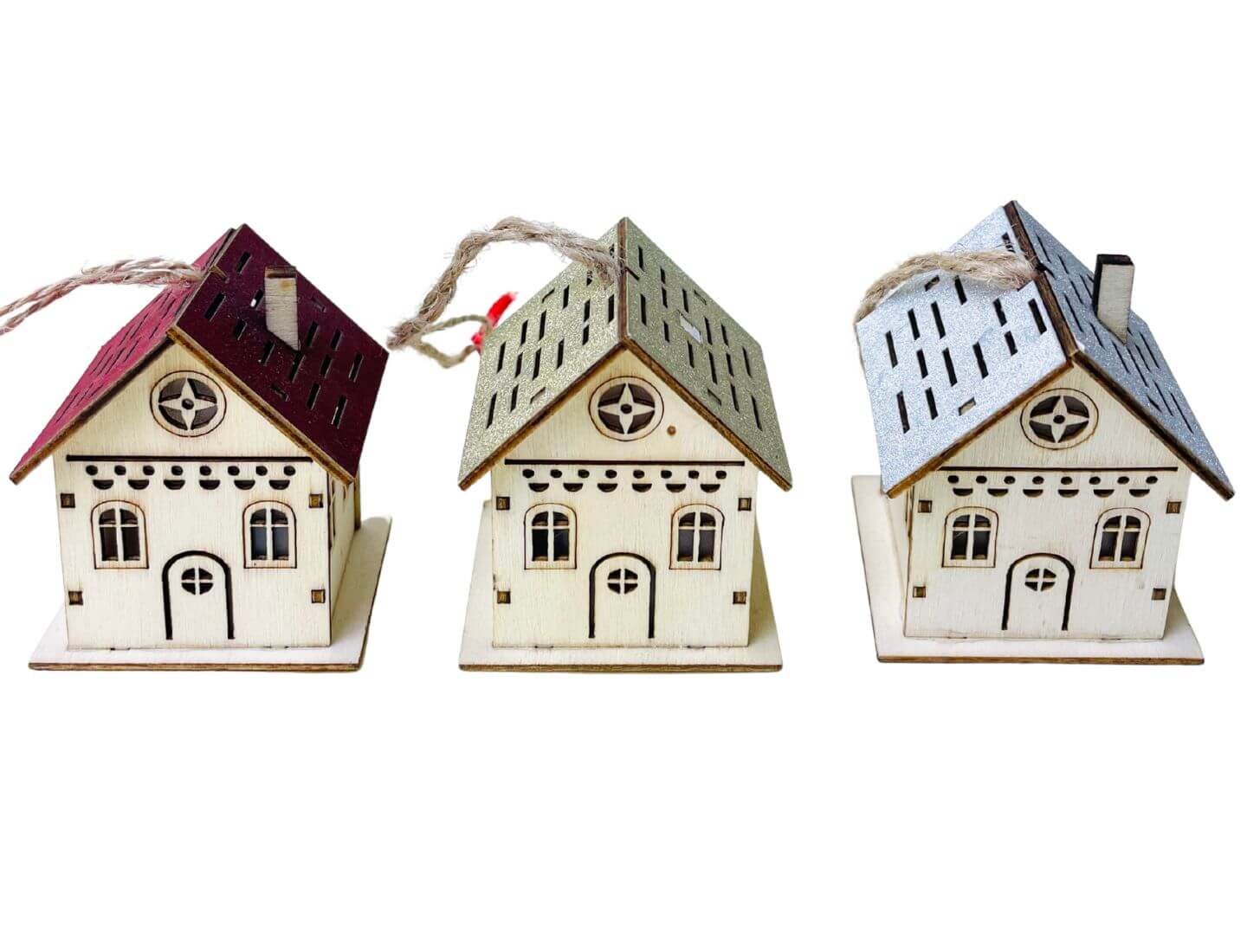 Mini LED-Holzhäuschen (einzeln)
