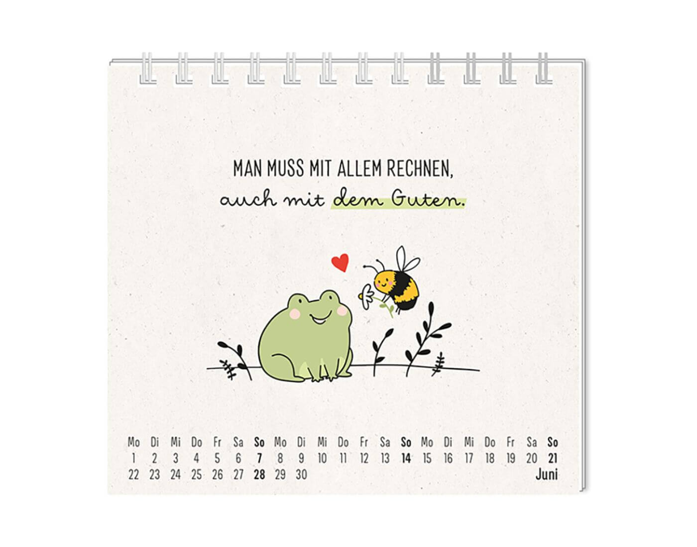 Mini-Kalender 2026 Man muss mit allem rechnen...