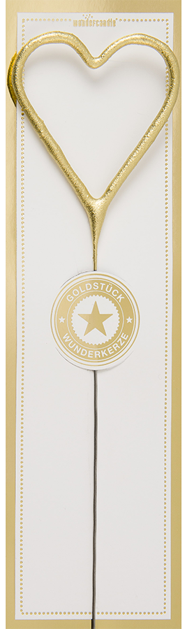 Wondercandle Herz gold