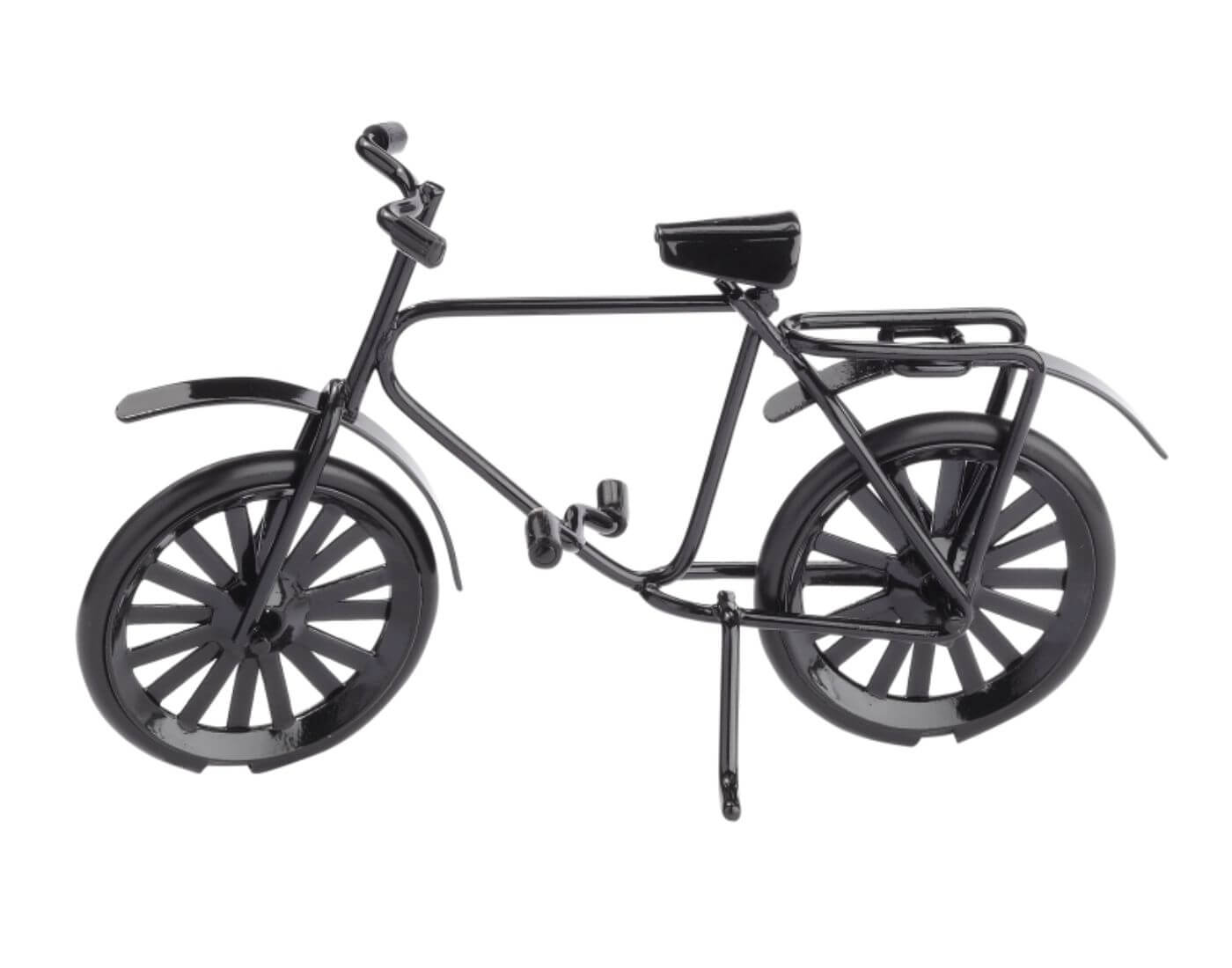 Miniatur Fahrrad, schwarz - Wichtel- und Puppenstube