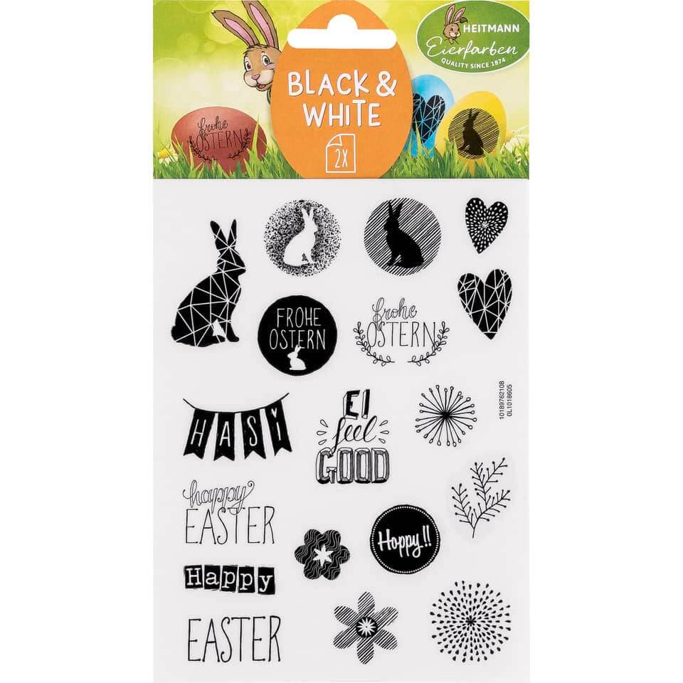 Oster-Sticker Black & White