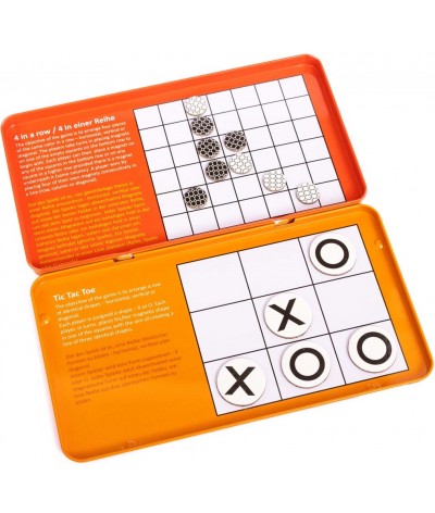 Magnetisches Tic Tac & Toe + 4 in einer Reihe