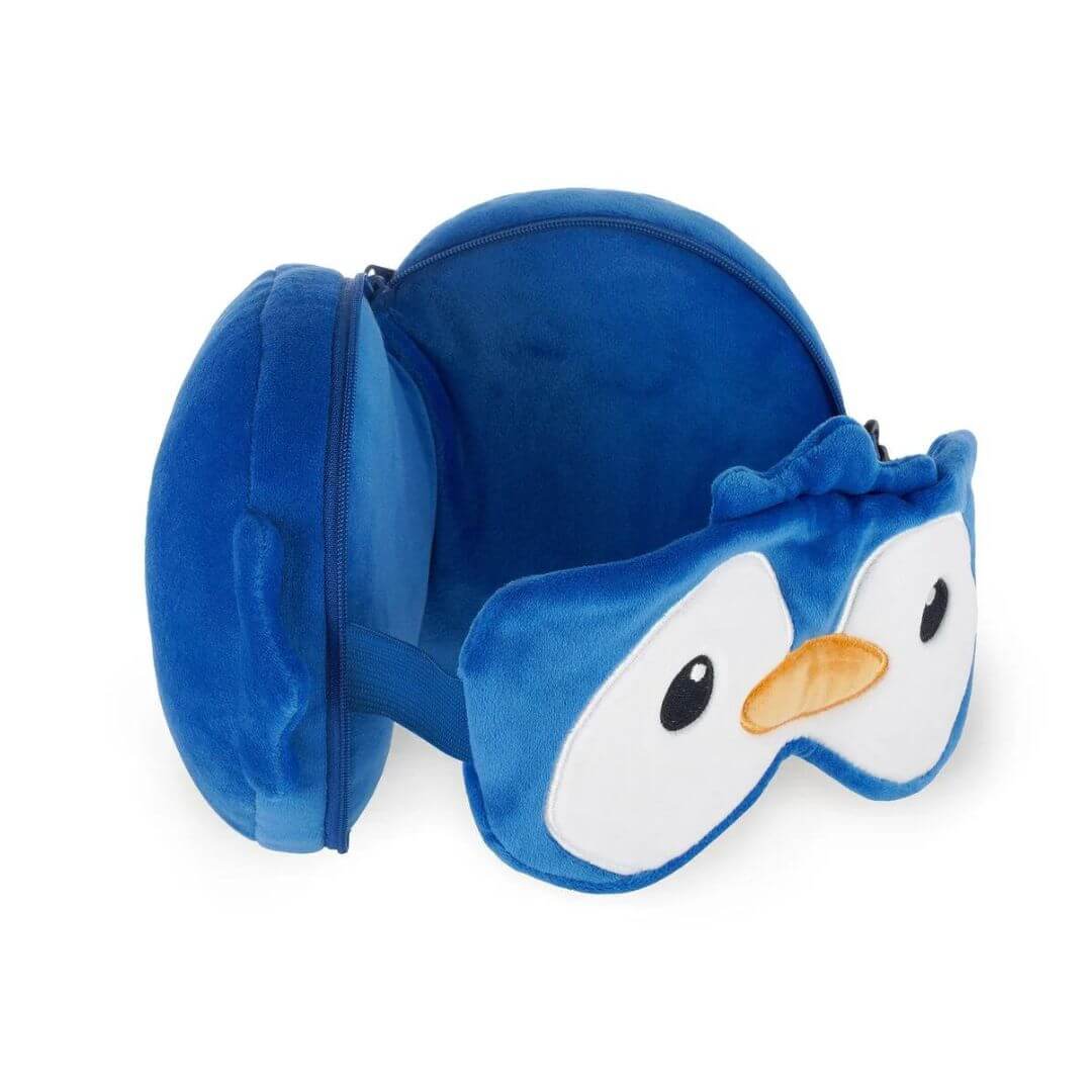 PINGUIN-3-1 Reisekissen mit Schlafmaske - PENGUIN Pinguin