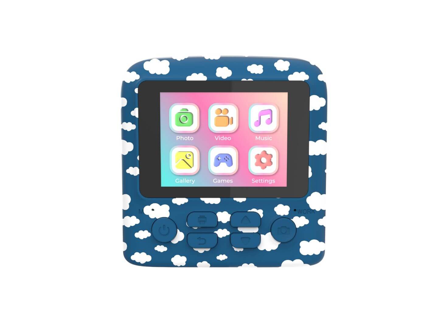 CUTIE PIXIPRINT – Digitalkamera mit Sofortdruck & Kreativset Wolken