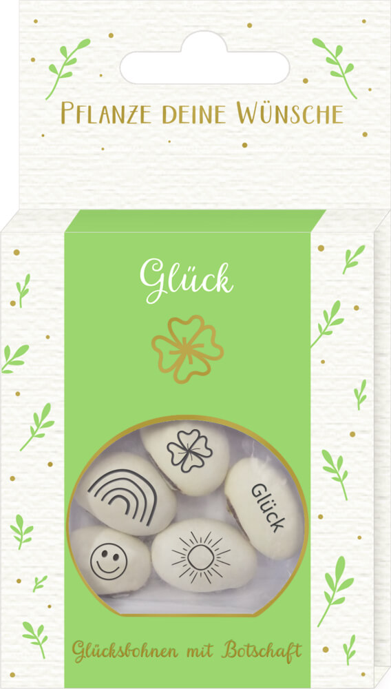 Geprägte Saatbohnen - Glück