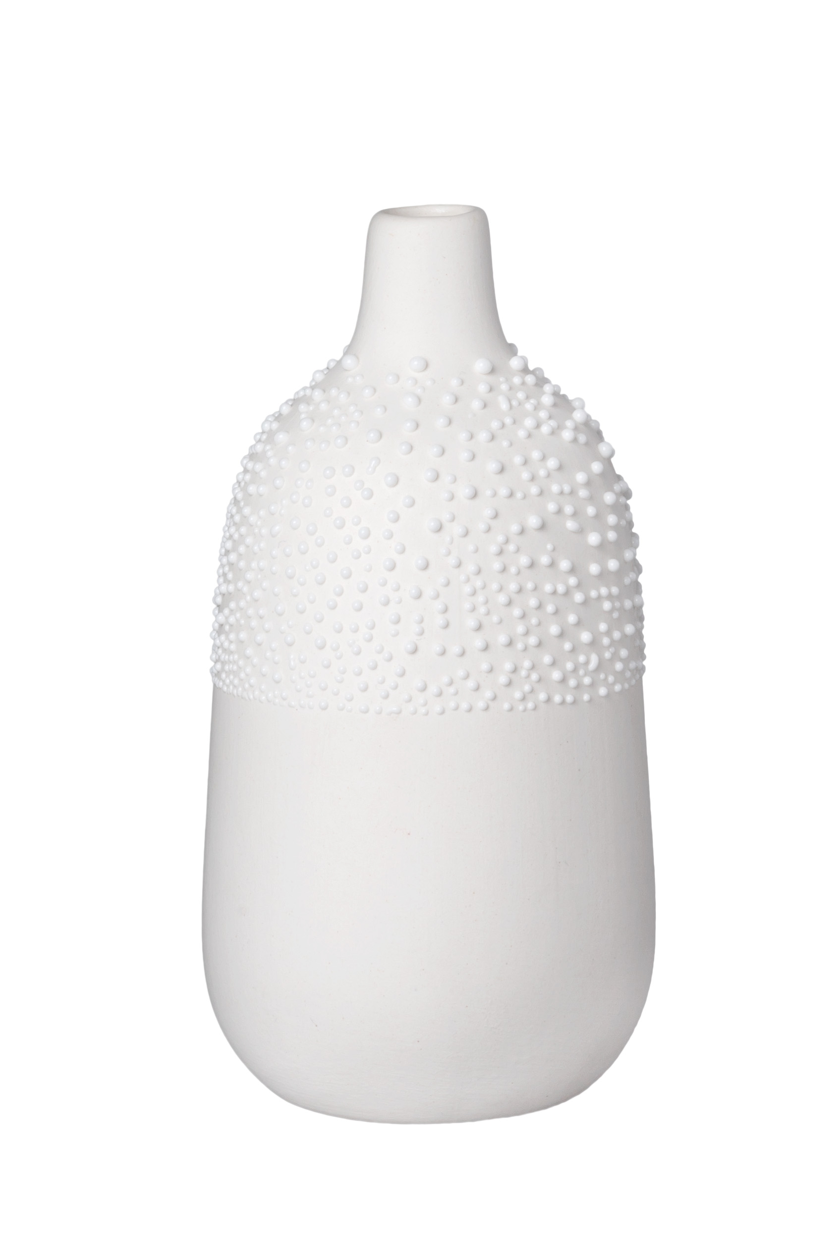 14380 ZUHAUSE WEISSE PERLENVASE "DESIGN 4"