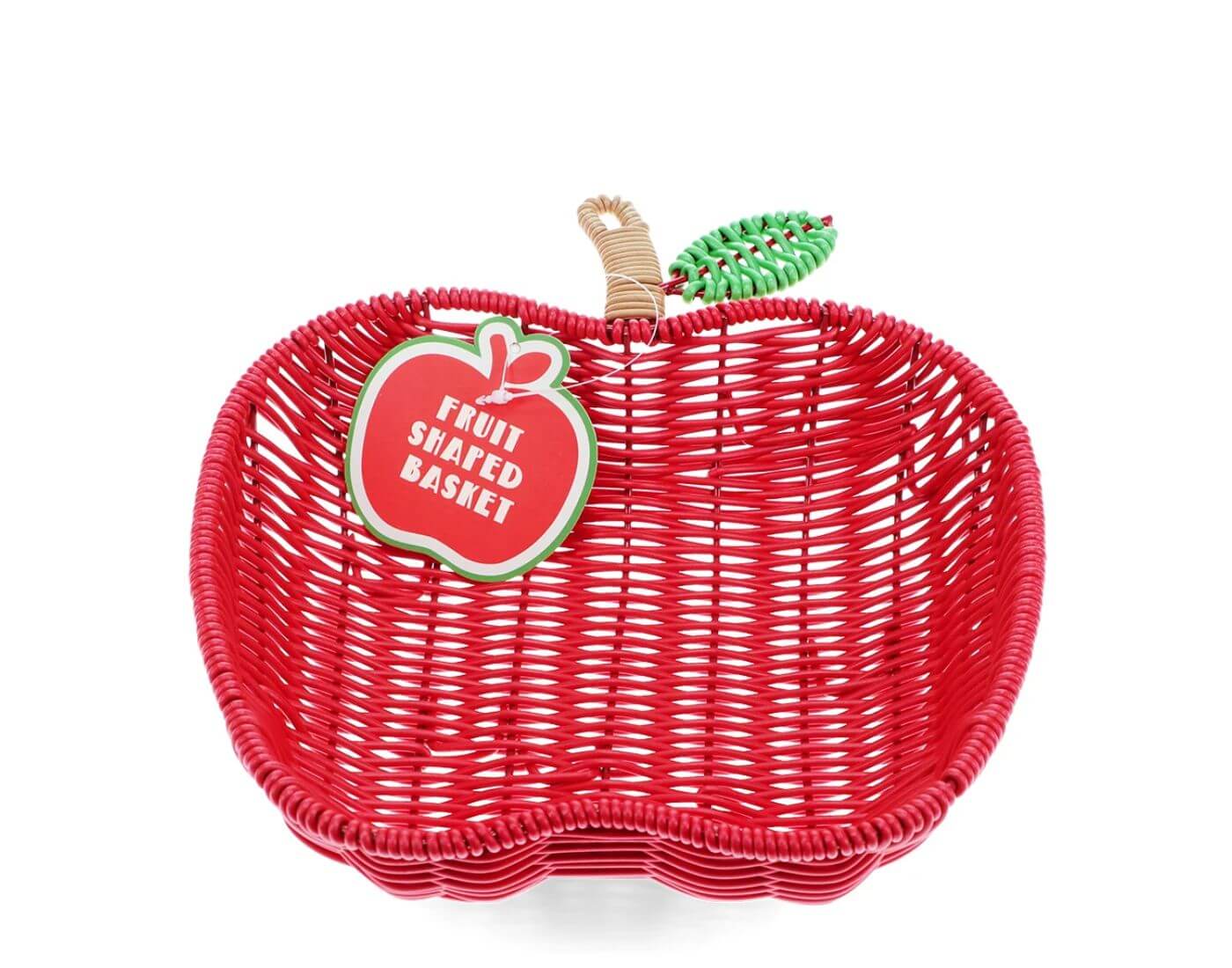 Sommerlicher, geflochtener Obstkorb - Apfel Sommerlicher, geflochtener Obstkorb - Apfel