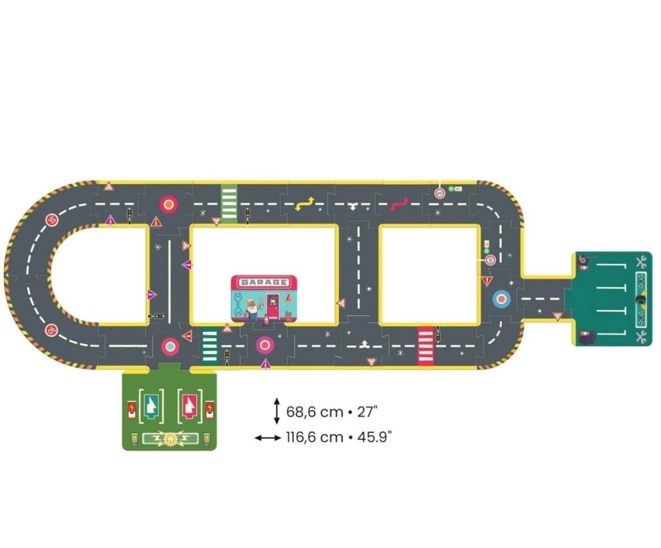 Bodenpuzzle - Straße