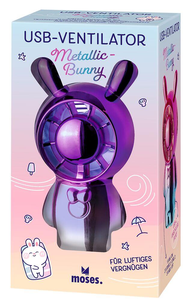 4033477382603_violett_Verp-1 USB-Ventilator Metallic-Bunny (versch. Farben)