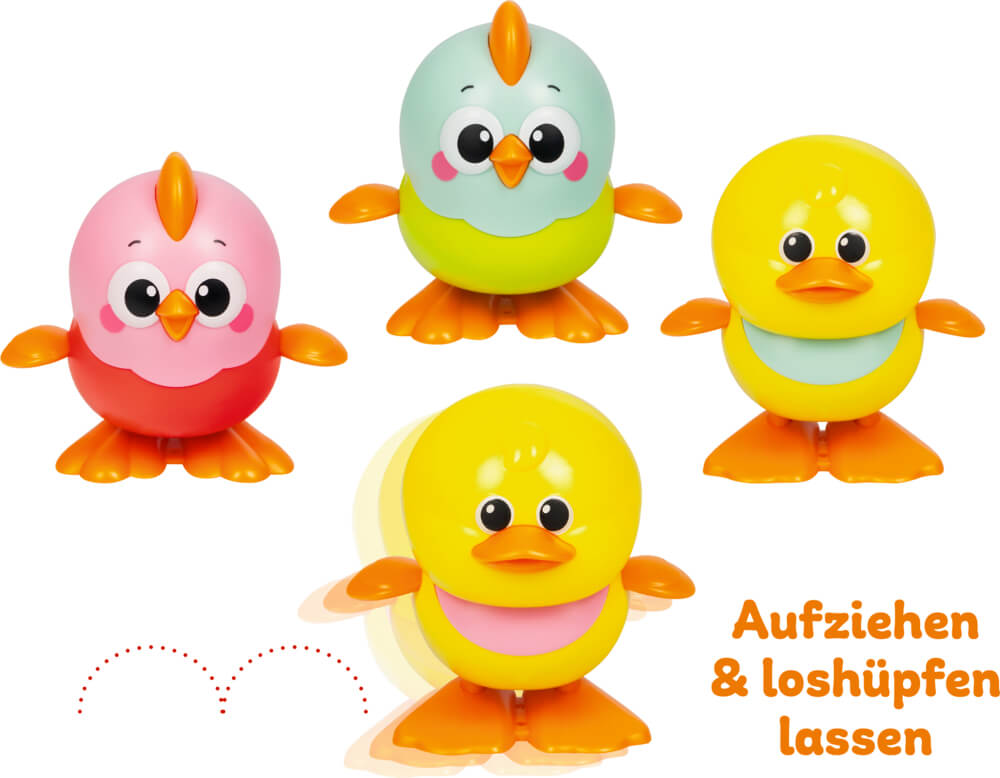 Aufzieh-Küken - Fröhliche Ostern (einzeln)